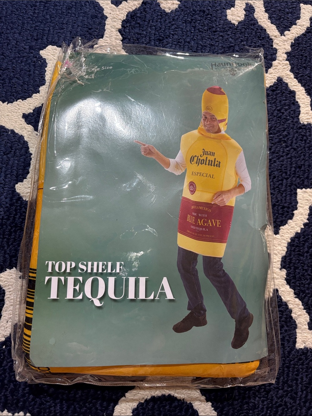 NEW Hauntlook Top Shelf Tequila Bottle Costume Unisex One Size